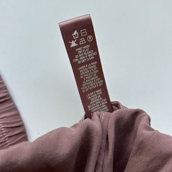 Skims Stretch Silk Pajama Sleep Pants - Rose - 4x - Picture 6 of 8